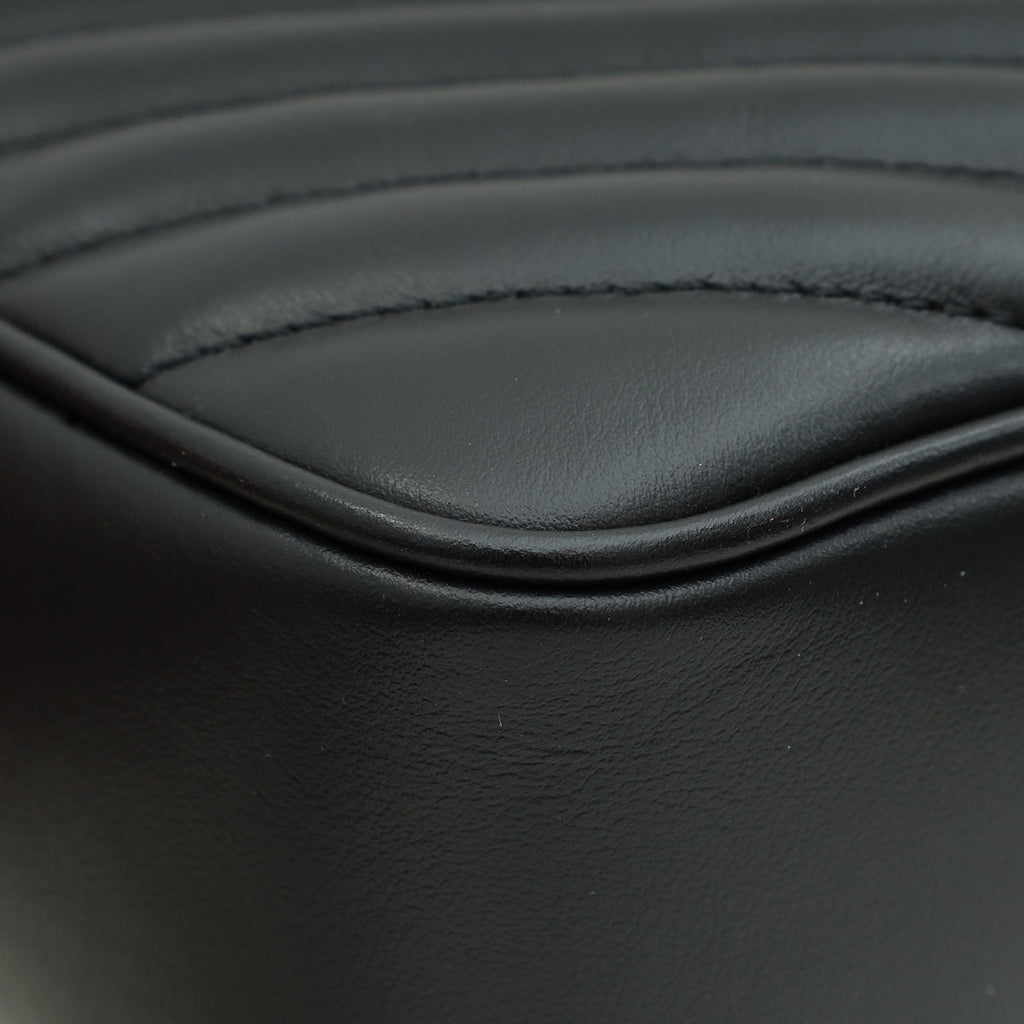 YSL Black Monogram Quilted Lou Camera Bag
