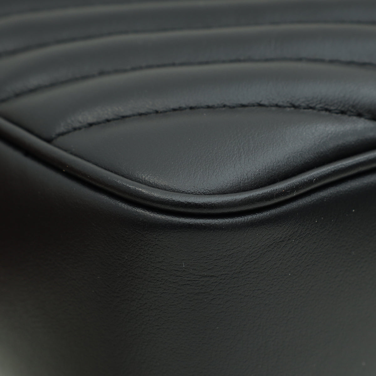 YSL Black Monogram Quilted Lou Camera Bag