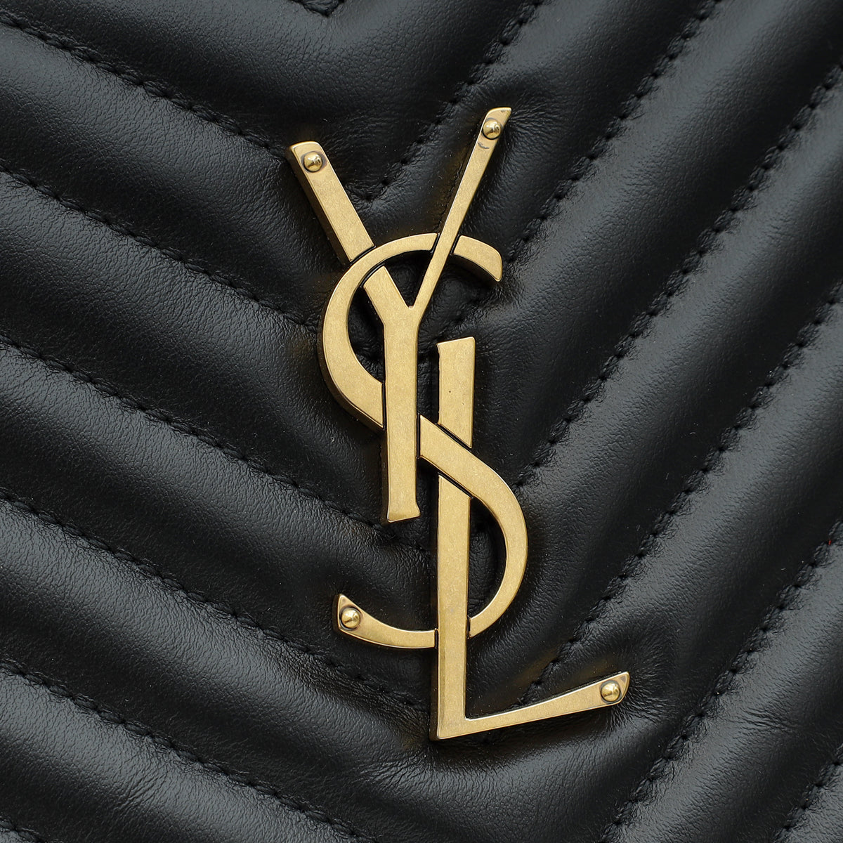 YSL Black Monogram Quilted Lou Camera Bag