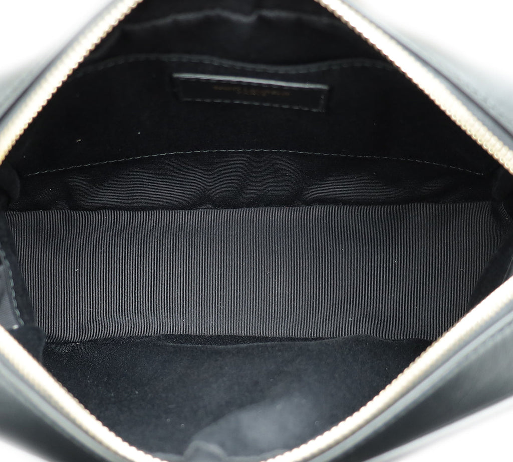 YSL Black Monogram Quilted Lou Camera Bag