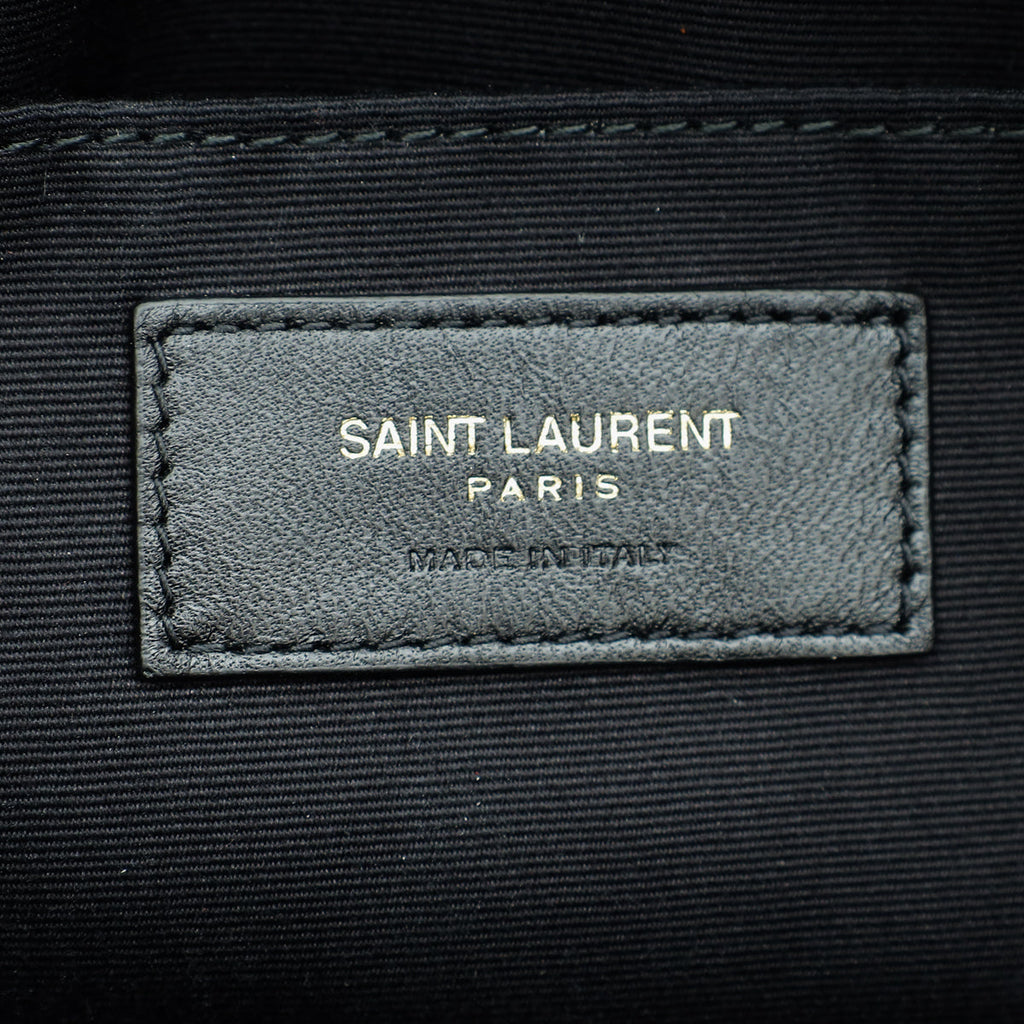 YSL Dark Red Monogram Quilted Lou Camera Bag