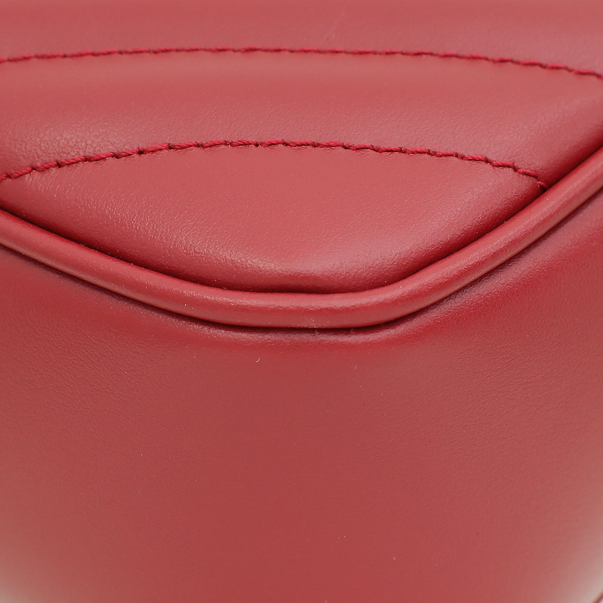 YSL Dark Red Monogram Quilted Lou Camera Bag