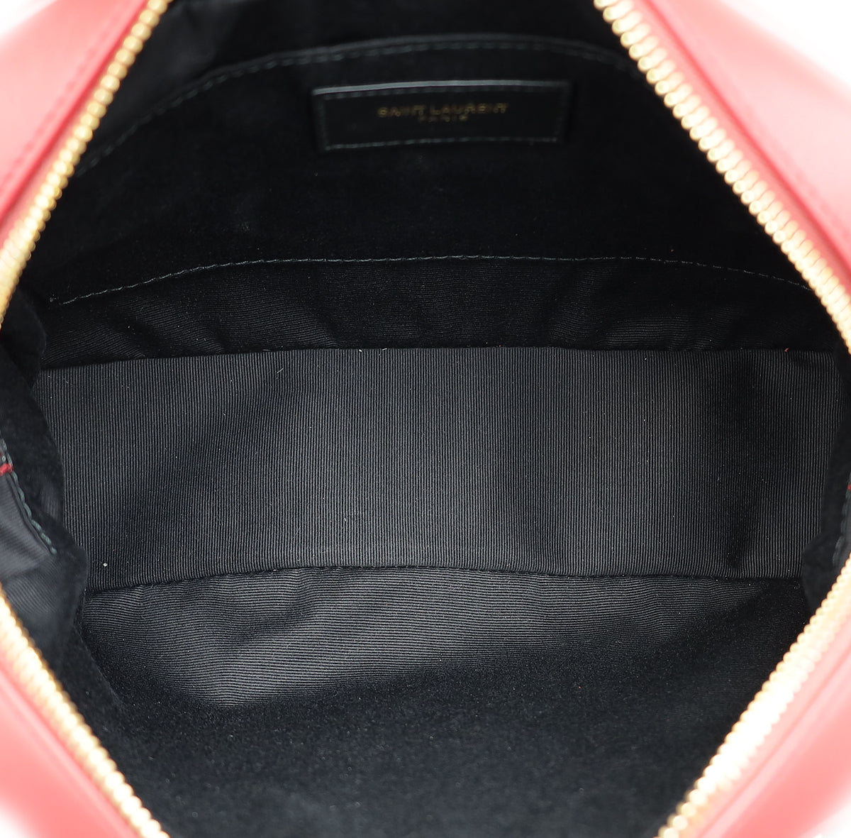 YSL Dark Red Monogram Quilted Lou Camera Bag