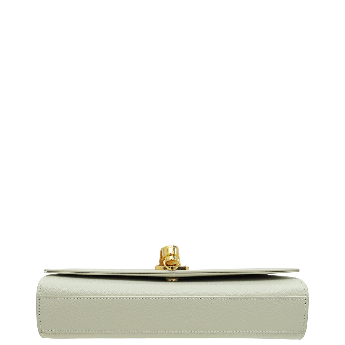 YSL Vintage Blanc Monogram Kate Tassel Medium Shoulder Bag