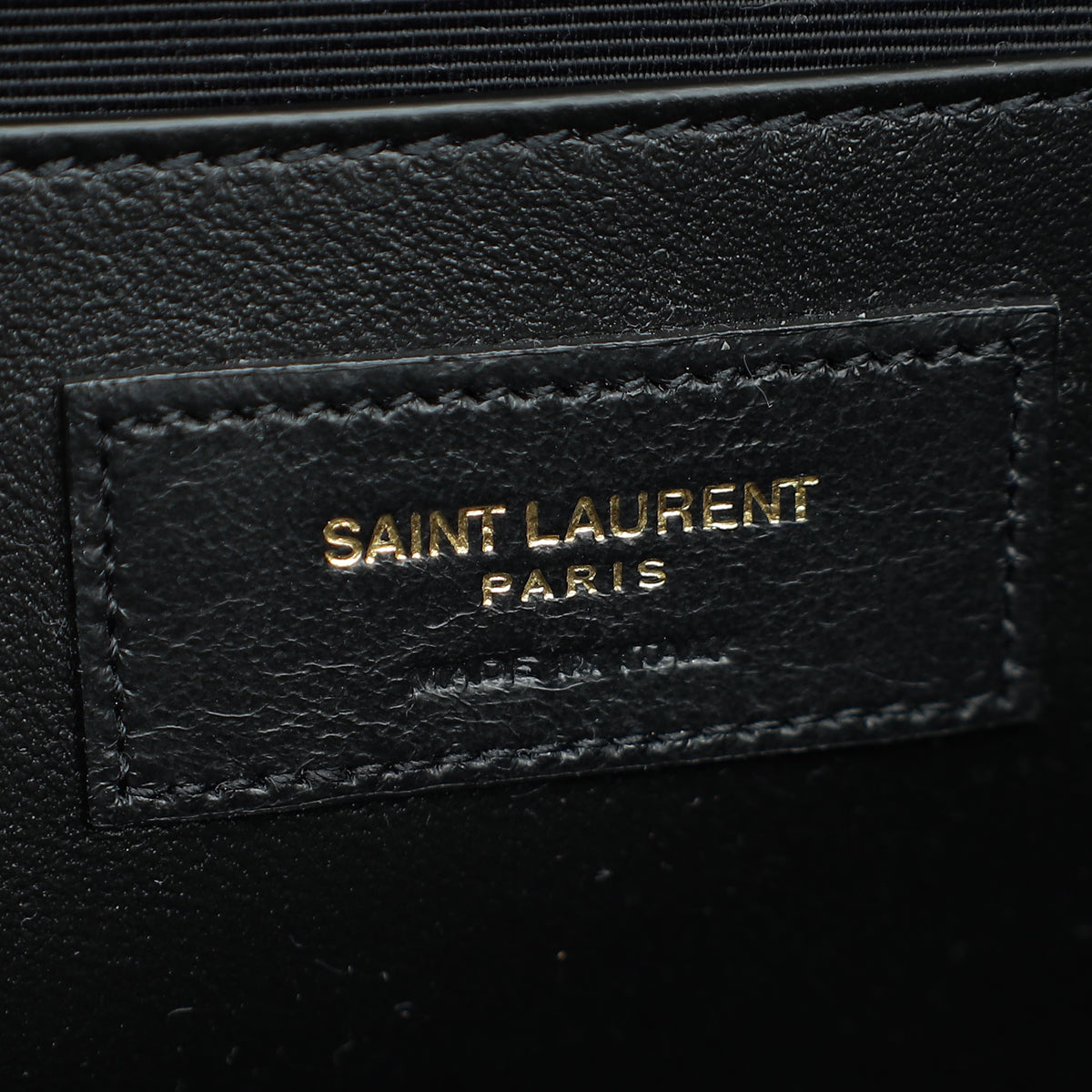 YSL Black Mix Quilted Envelope Medium Shoulder Bag