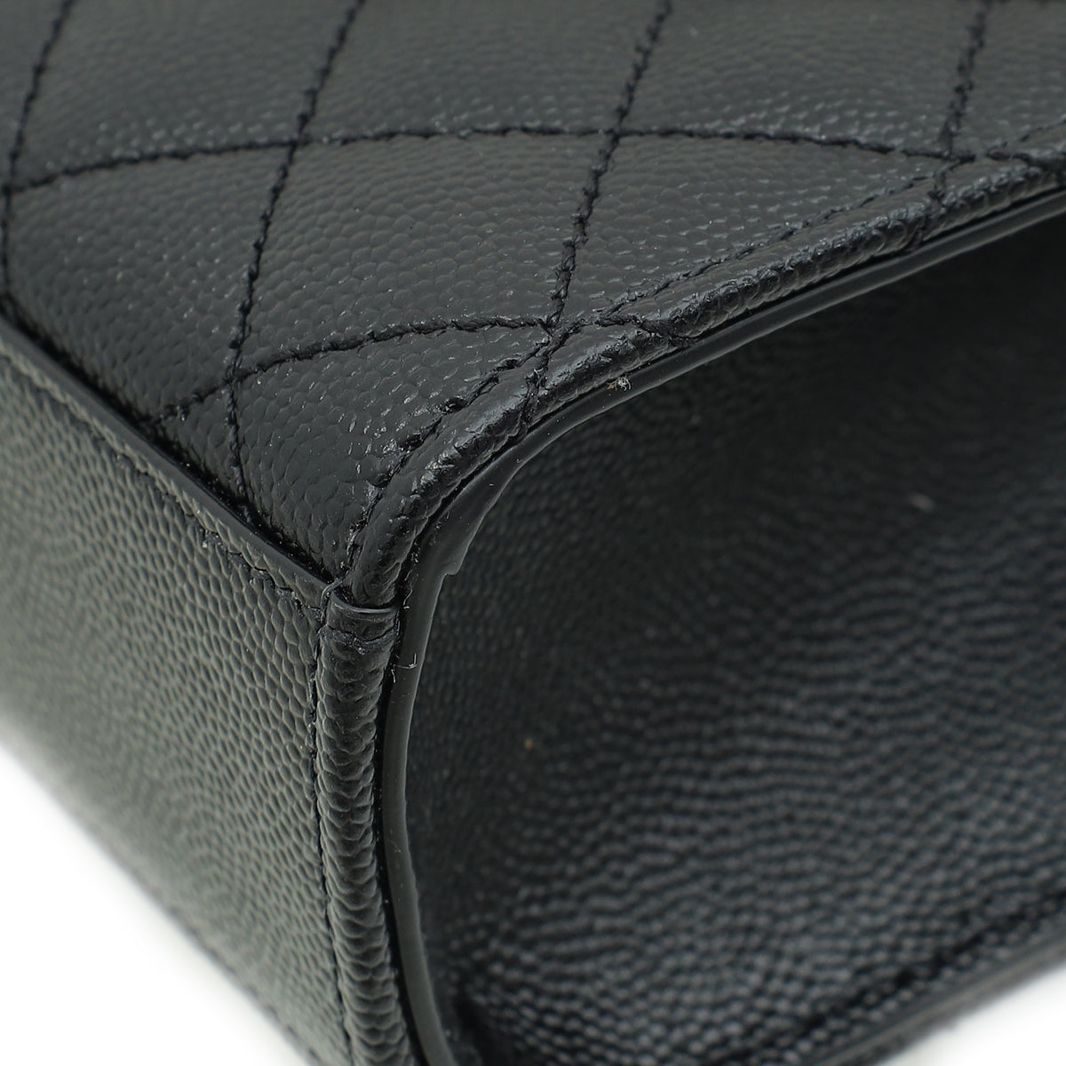 YSL Black Mix Quilted Envelope Medium Shoulder Bag