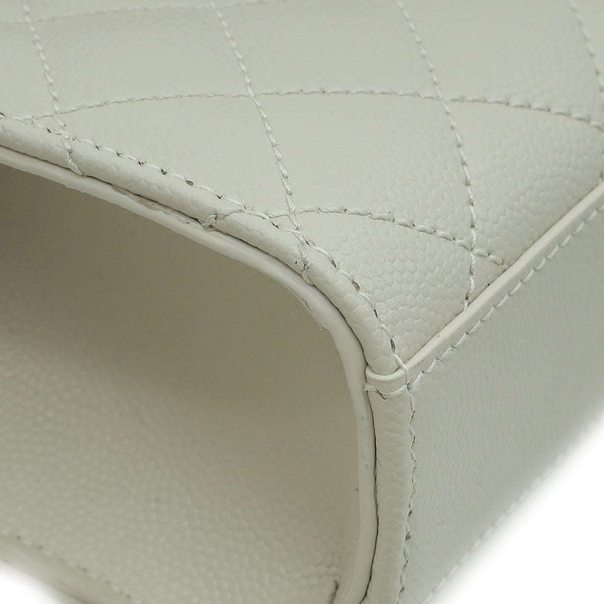 YSL Blanc Vintage Mix Quilted Envelope Small Shoulder Bag