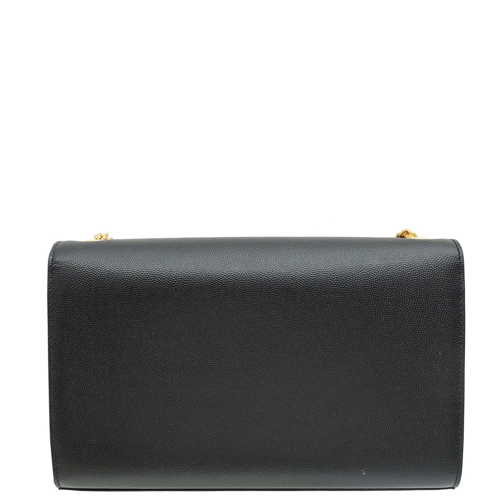YSL Black Monogram Kate Medium Shoulder Bag
