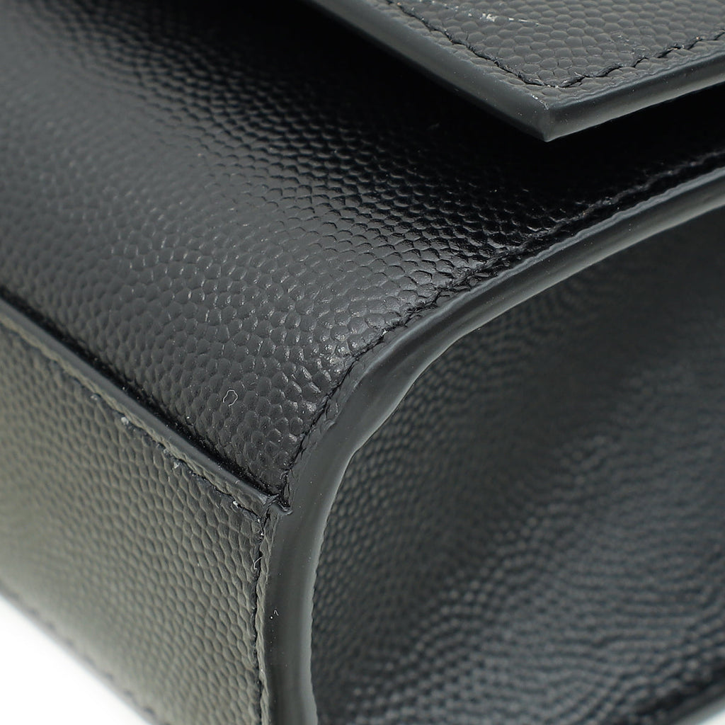 YSL Black Monogram Kate Medium Shoulder Bag