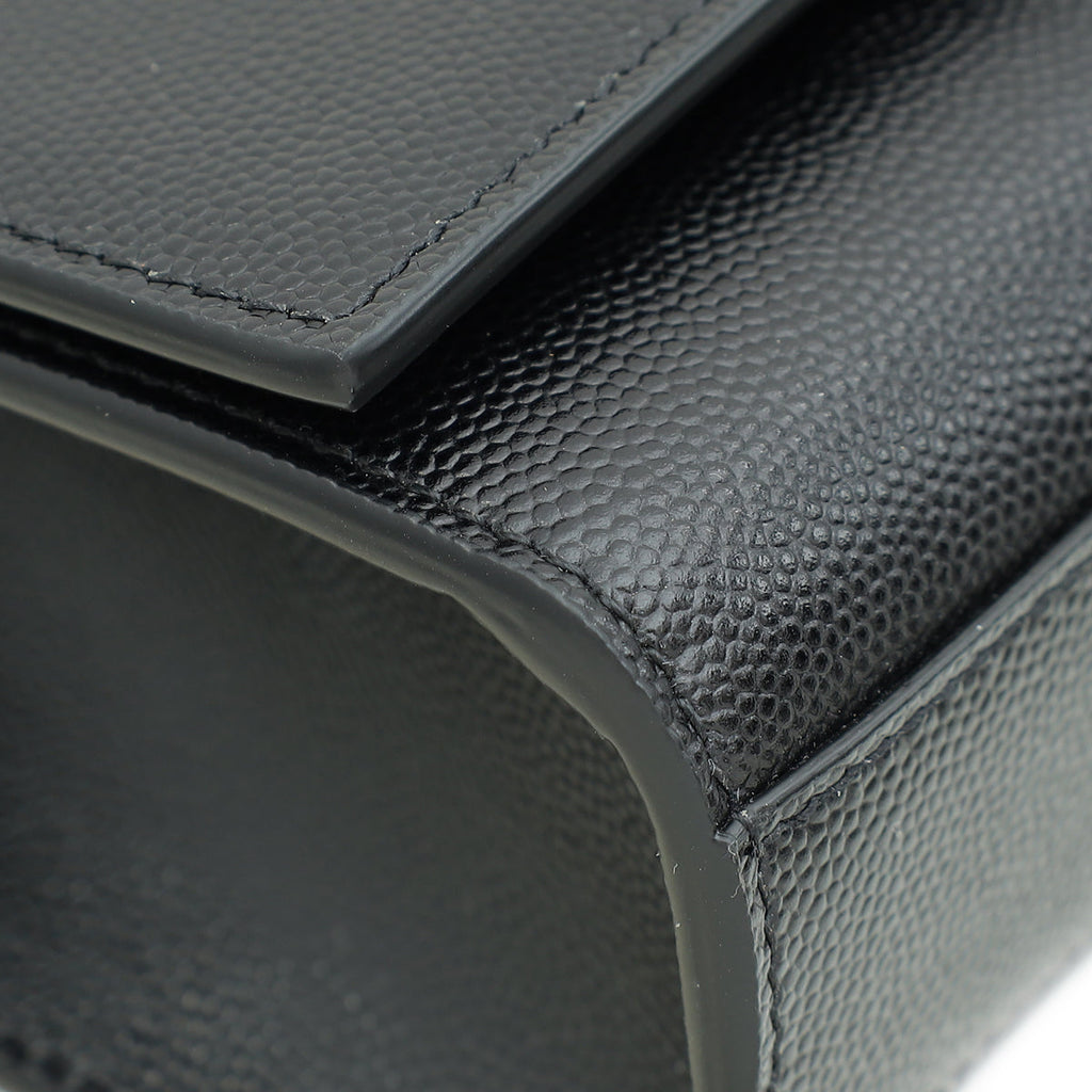 YSL Black Monogram Kate Medium Shoulder Bag