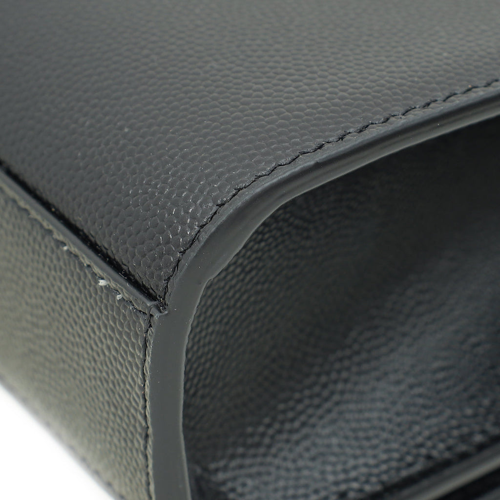 YSL Black Monogram Kate Medium Shoulder Bag