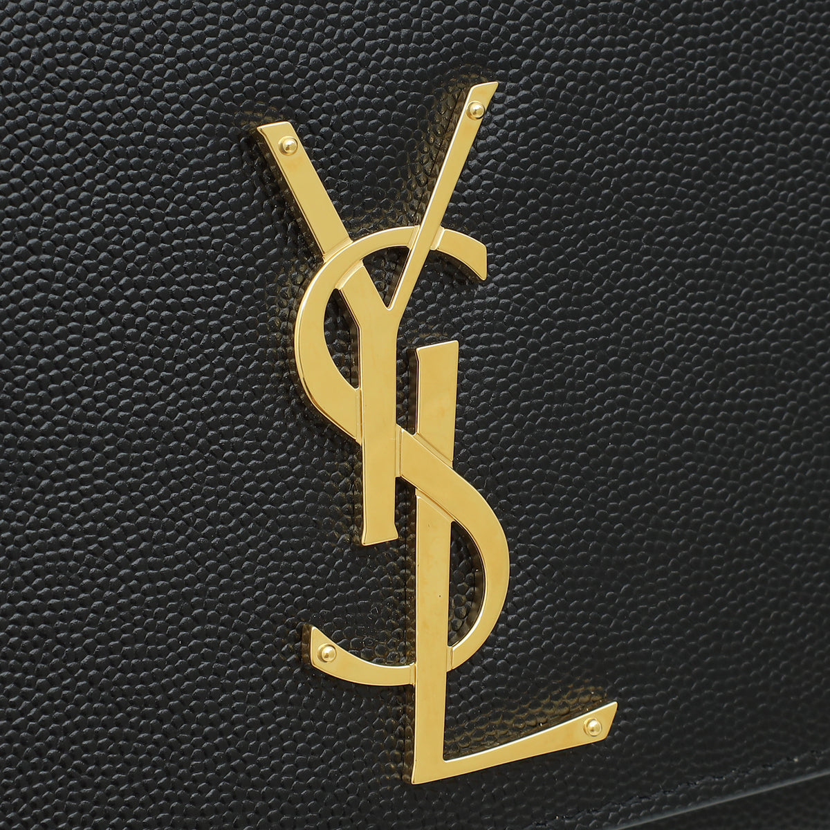 YSL Black Monogram Kate Medium Shoulder Bag