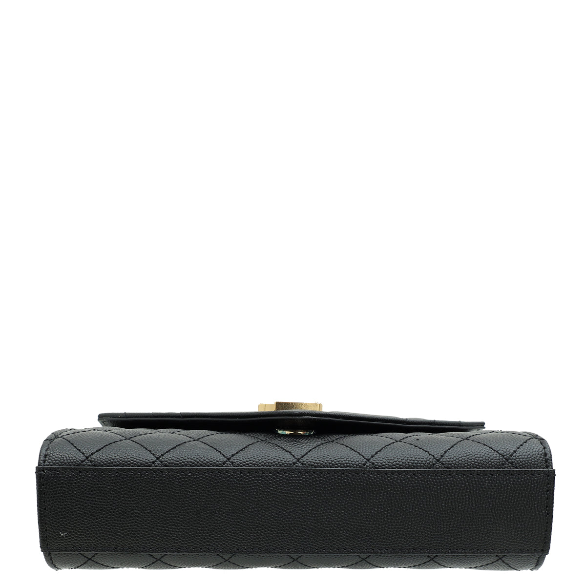 YSL Black Mix Quilted Envelope Small Shoulder Bag