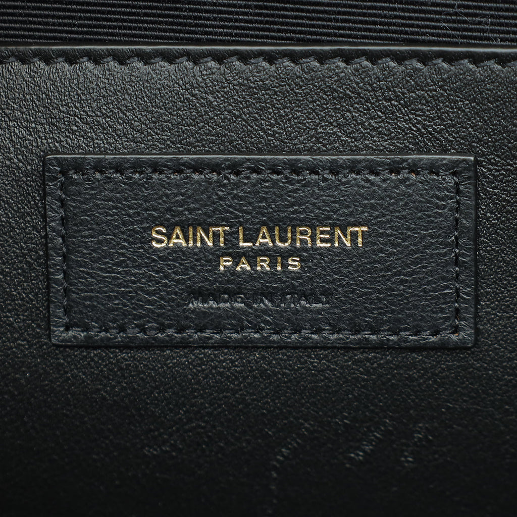 YSL Beige Mix Quilted Envelope Medium Shoulder Bag