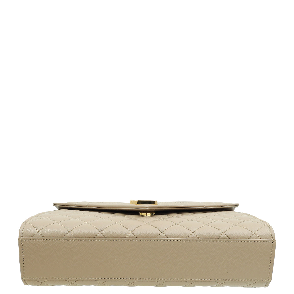 YSL Beige Mix Quilted Envelope Medium Shoulder Bag