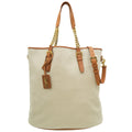 YSL Bicolor Logo Plaque Tote Bag