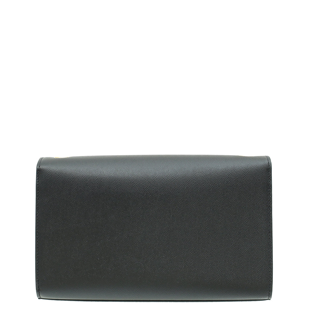 YSL Black Monogram Kate Tassel Medium Shoulder Bag