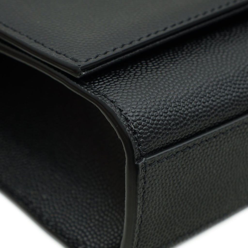 YSL Black Monogram Kate Tassel Medium Shoulder Bag