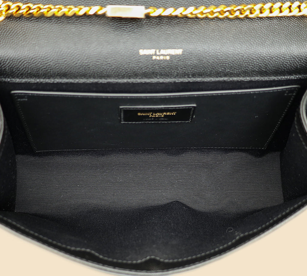 YSL Black Kate Tassel Medium Shoulder Bag
