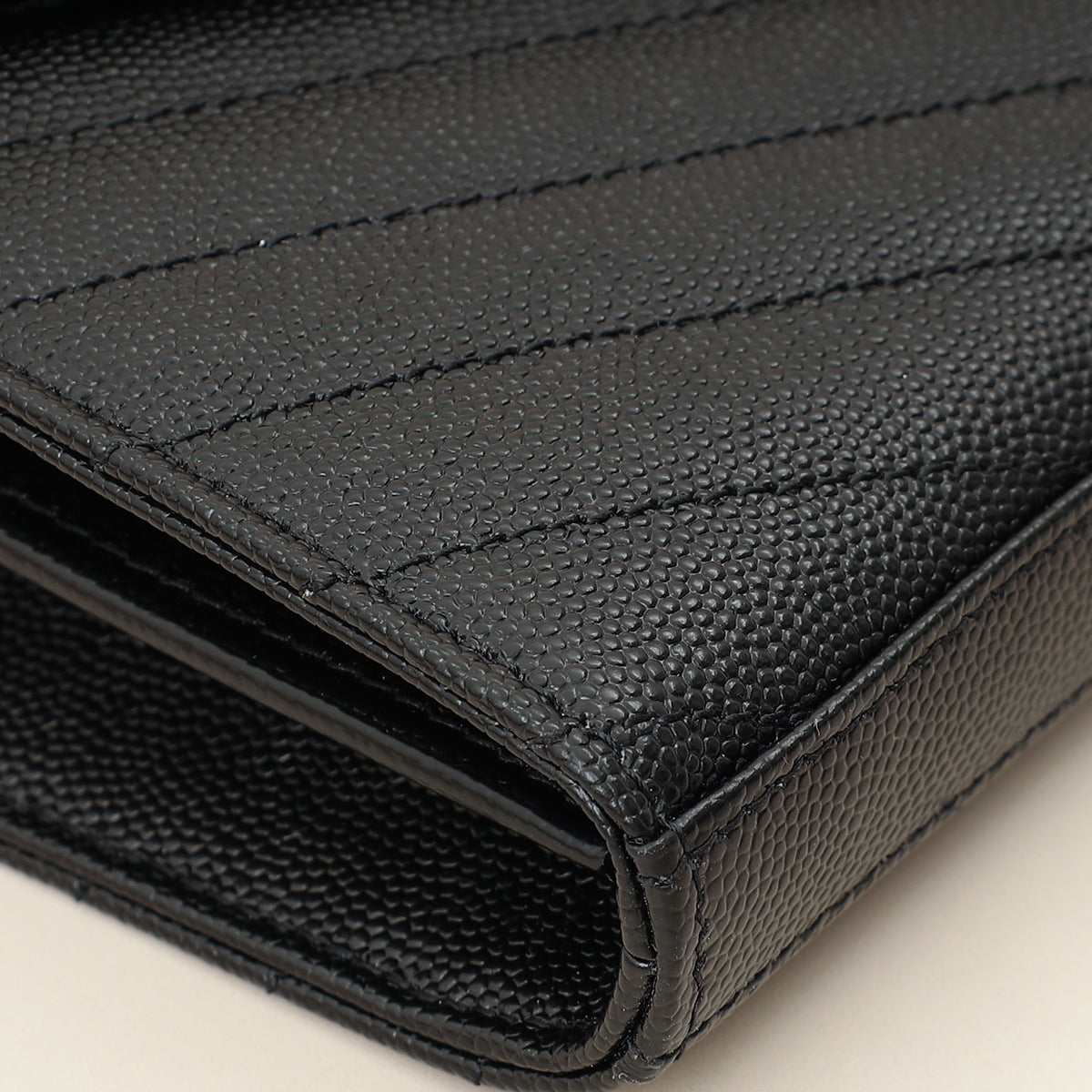 YSL Black Cassandre Envelope Wallet