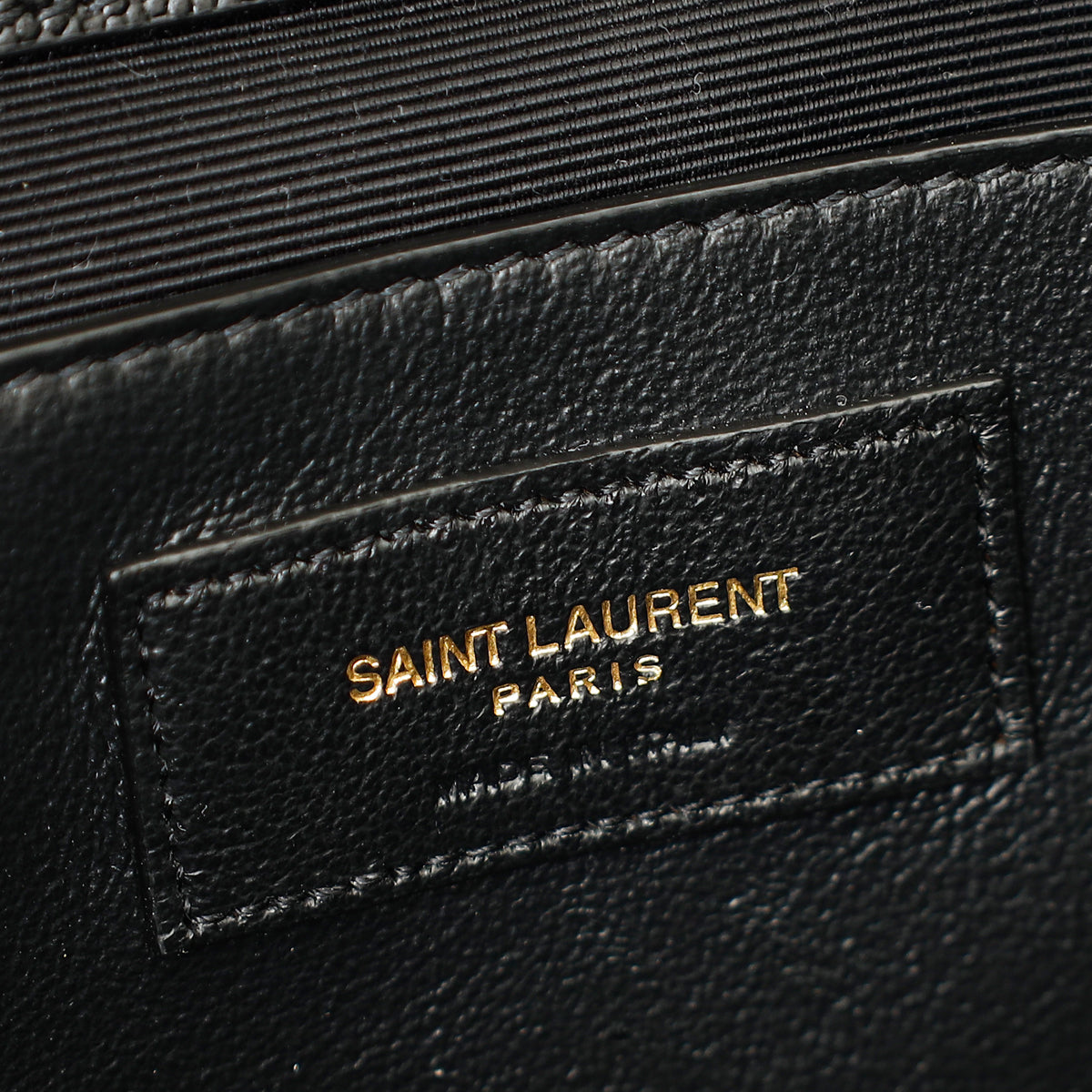 YSL Black Mix Quilted Envelope Medium Shoulder Bag