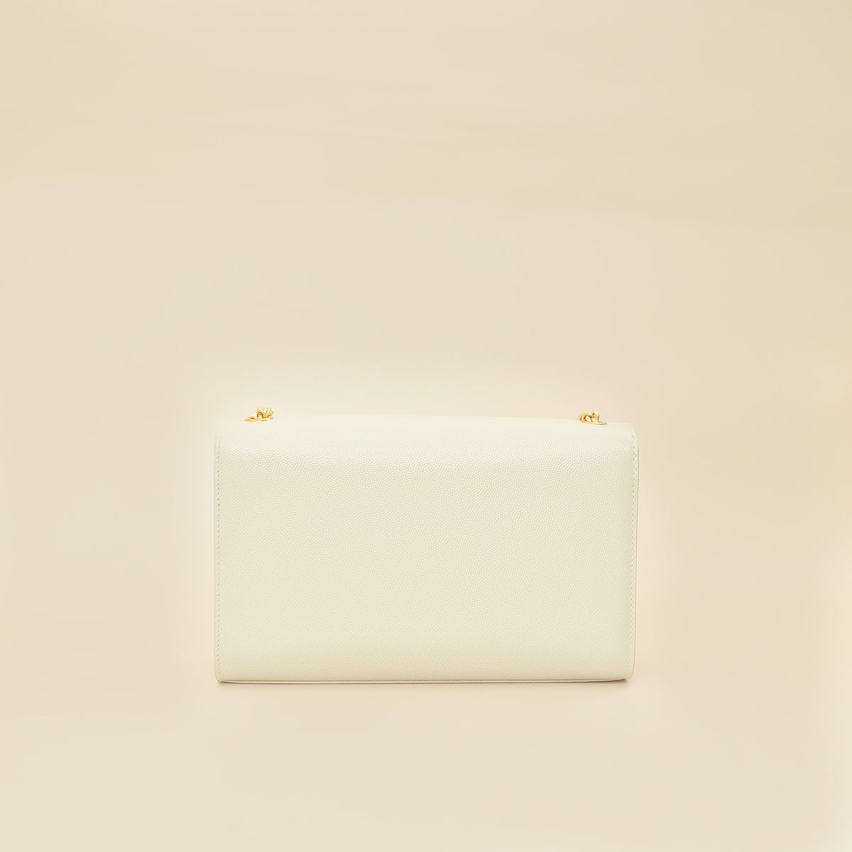 YSL Blanc Vintage Monogram Kate Medium Shoulder Bag