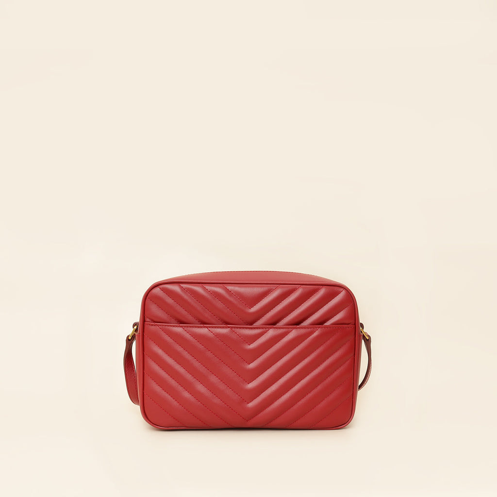 YSL Red Lou Camera Bag