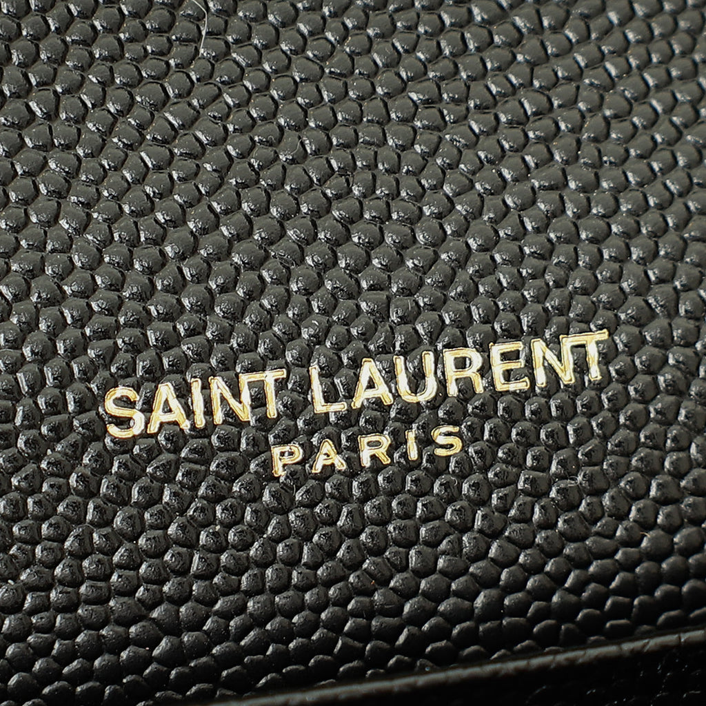 YSL Black Cassandre Chain Wallet