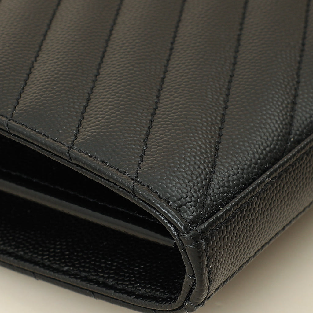 YSL Black Cassandre Chain Wallet