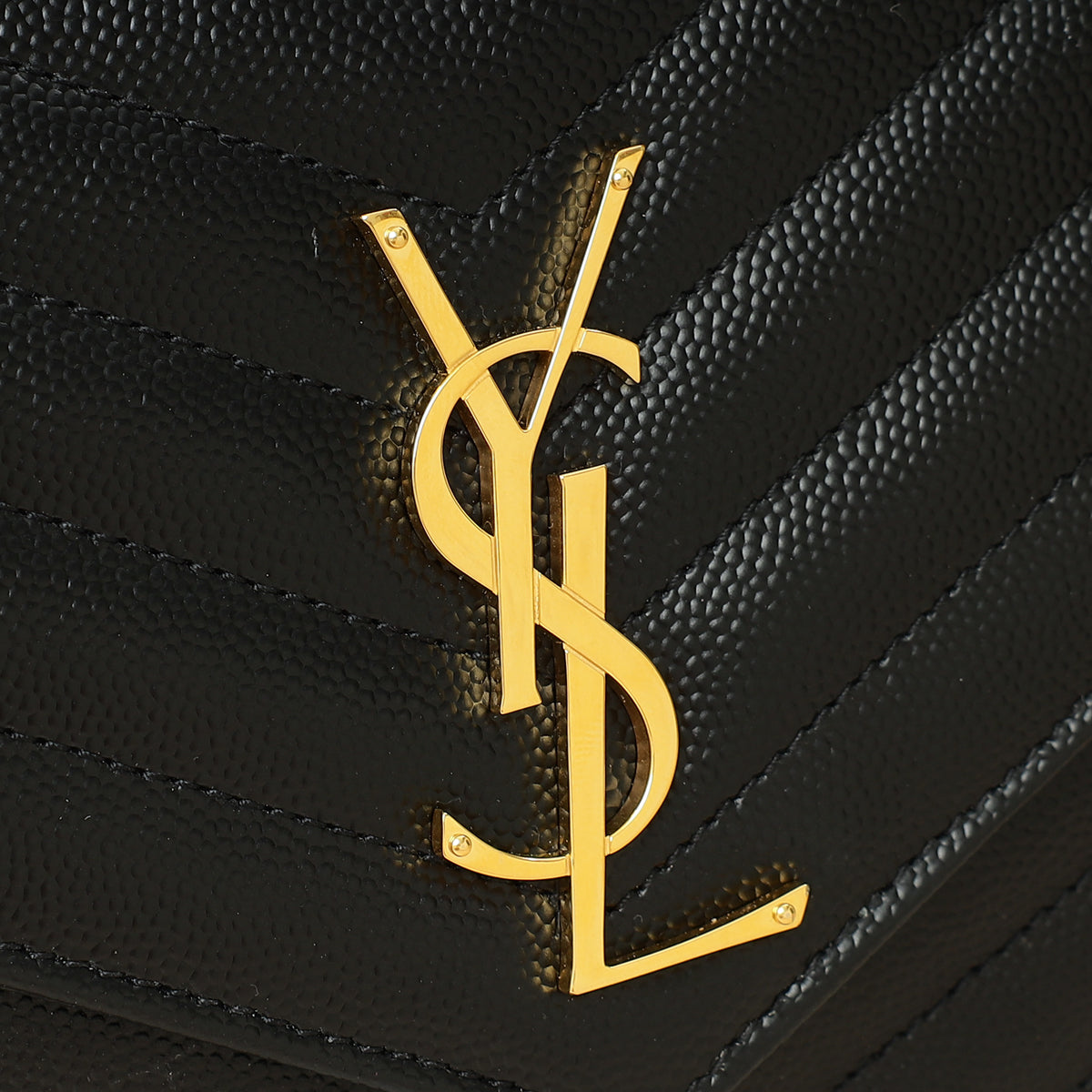 YSL Black Cassandre Chain Wallet