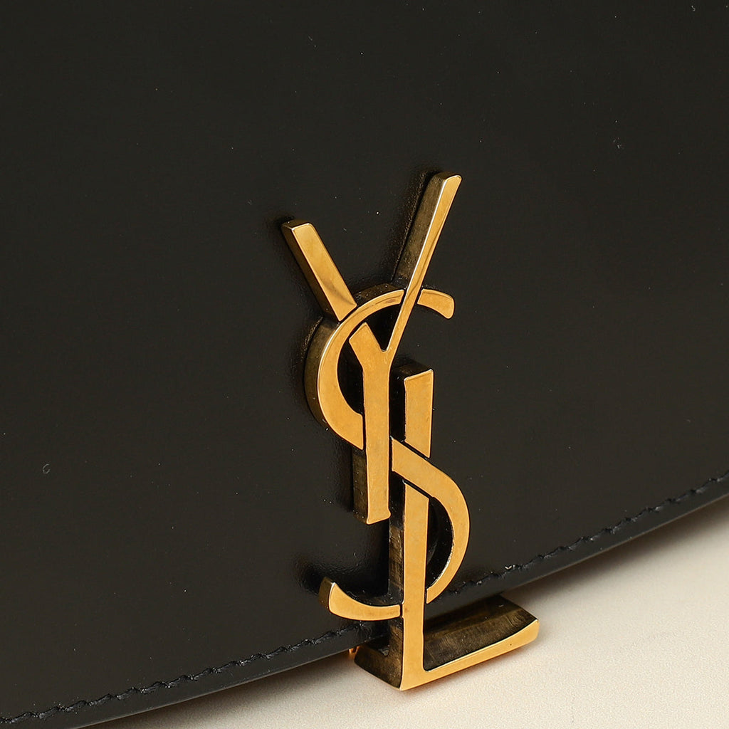 YSL Black Voltaire in Box Shoulder Bag