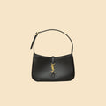 YSL Black LE 5 À 7 Smooth Hobo Bag