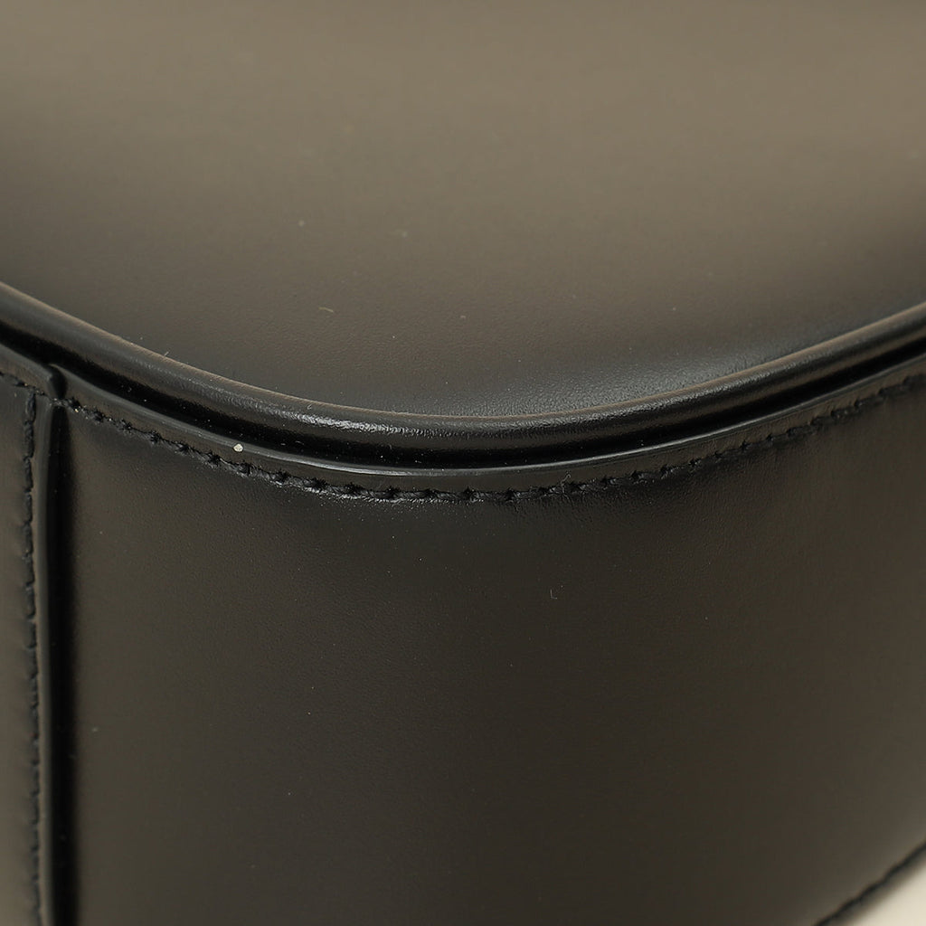 YSL Black LE 5 À 7 Smooth Hobo Bag