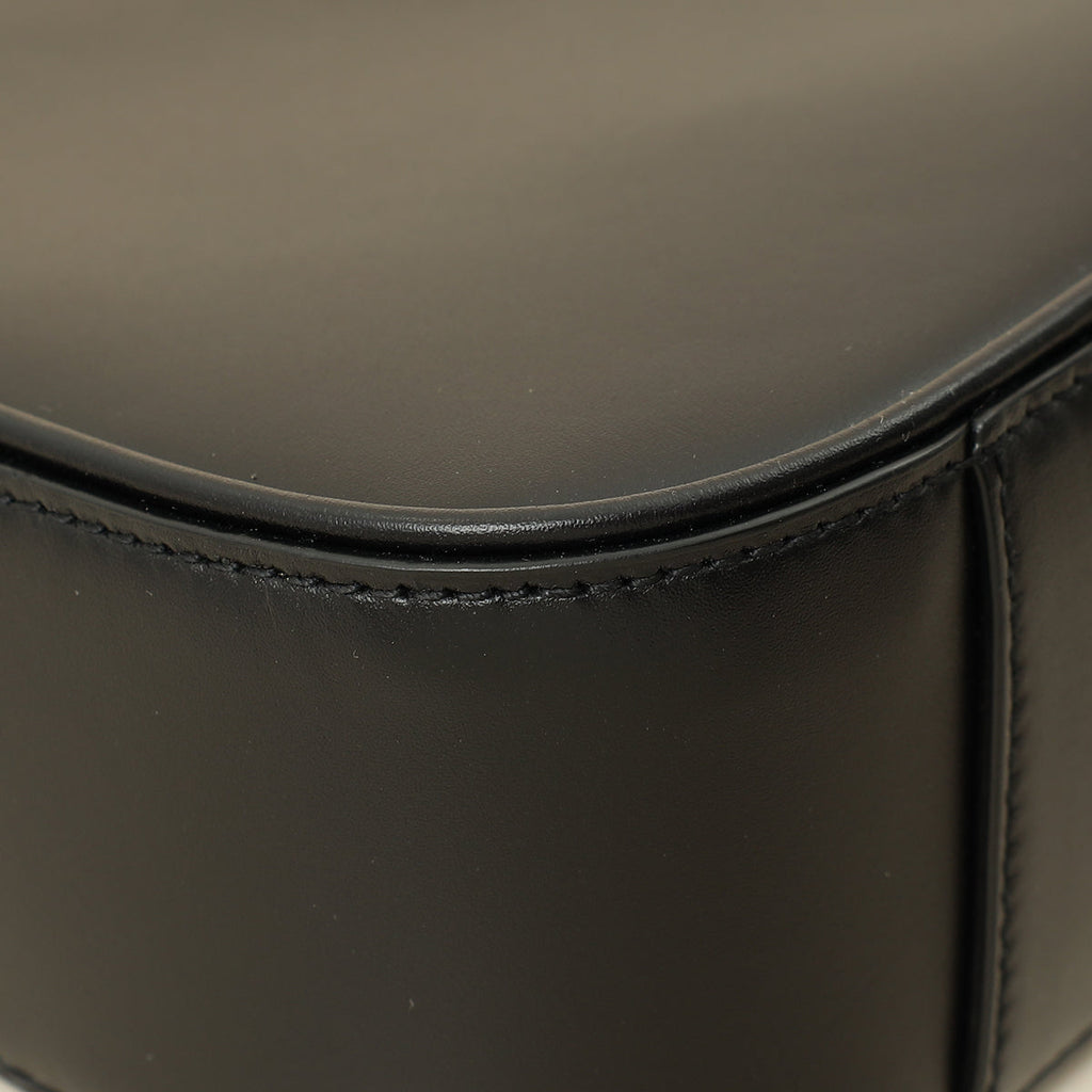 YSL Black LE 5 À 7 Smooth Hobo Bag