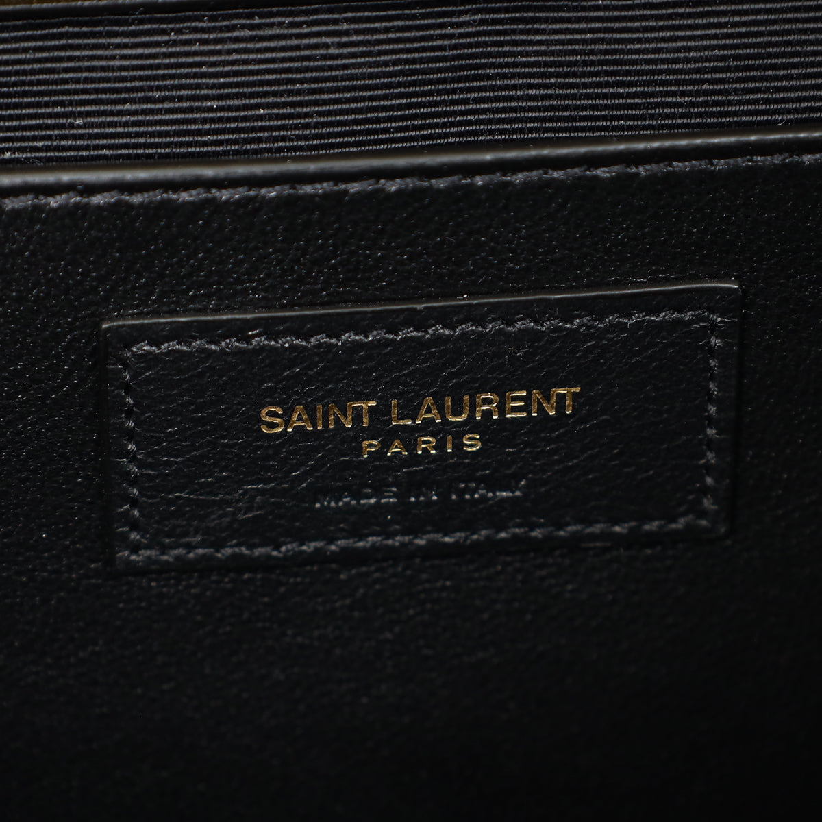 YSL Black Coco Embossed Kate Tassel Medium Shoulder Bag