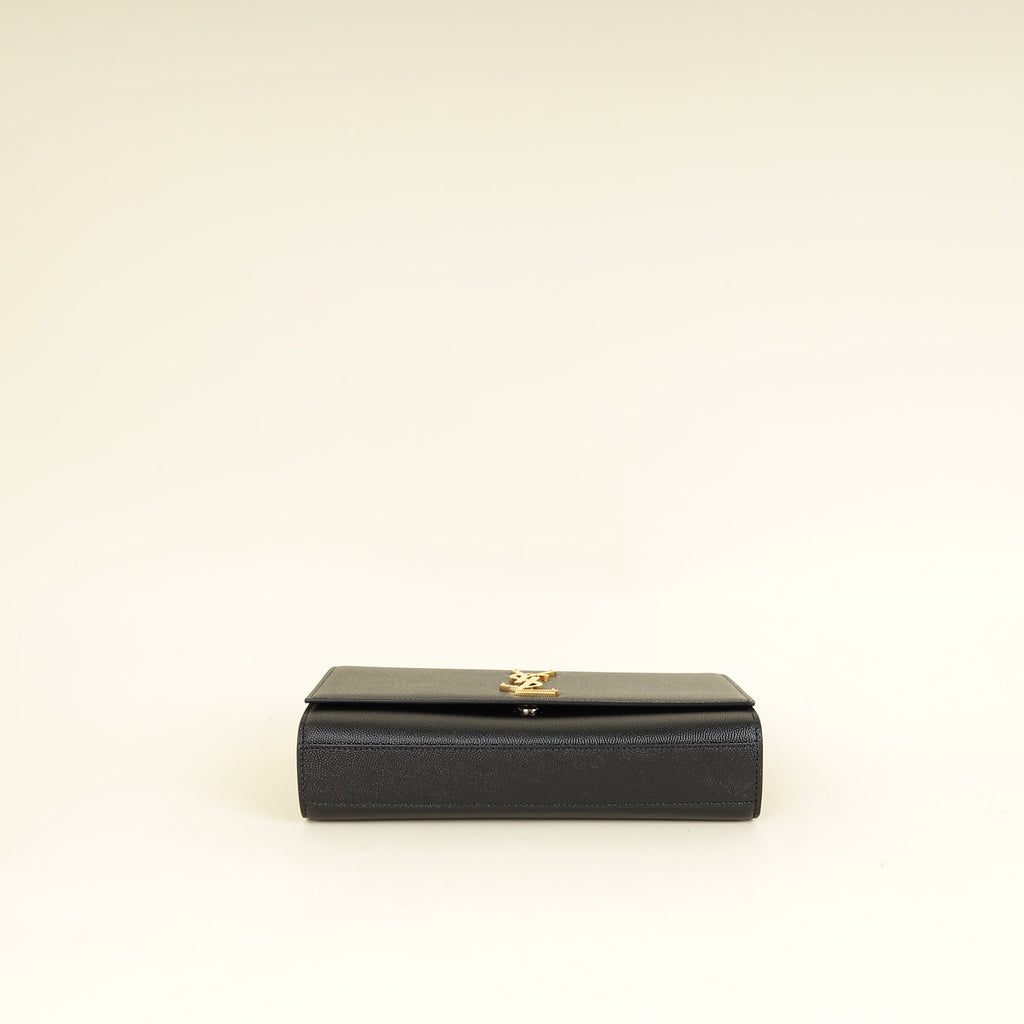 YSL Black Monogram Kate Medium Shoulder Bag
