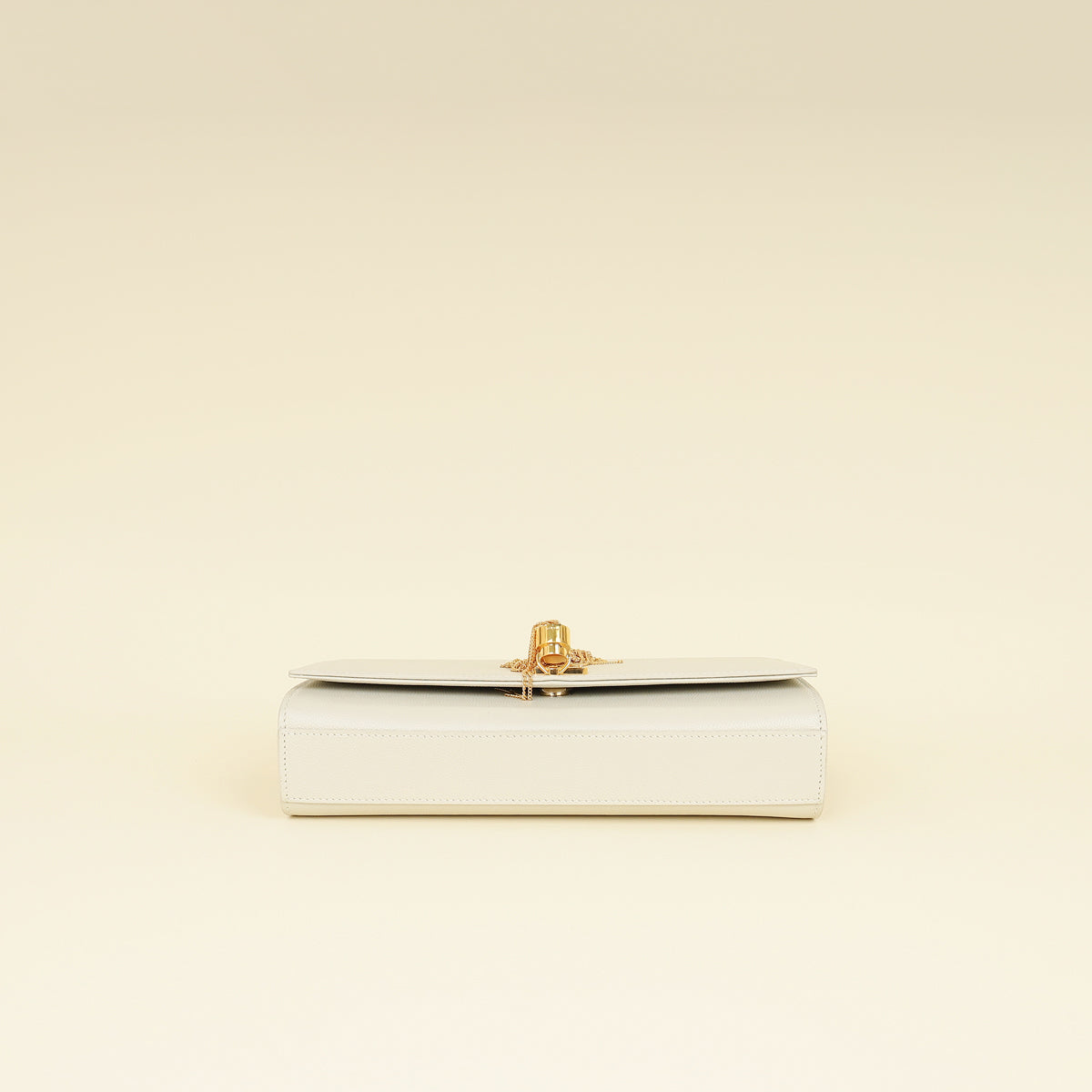 YSL Blanc Vintage Kate Tassel Medium Shoulder Bag
