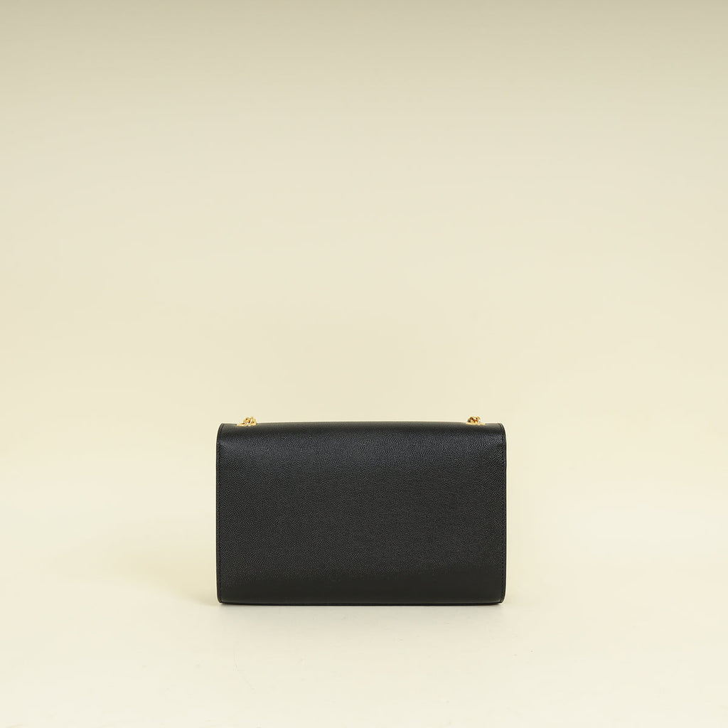 YSL Black Monogram Kate Tassel Medium Shoulder Bag