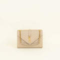 YSL Dark Beige Mix Quilted Envelope Medium Shoulder Bag