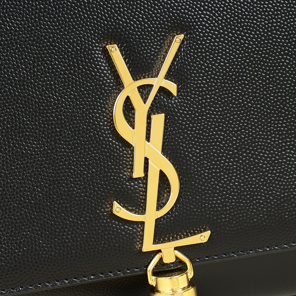 YSL Black Kate Tassel Medium Shoulder Bag