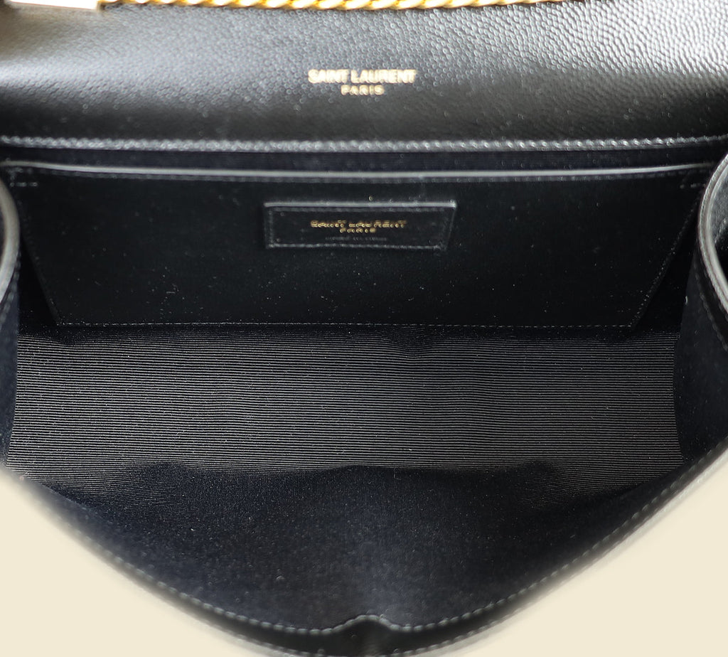 YSL Black Kate Tassel Medium Shoulder Bag