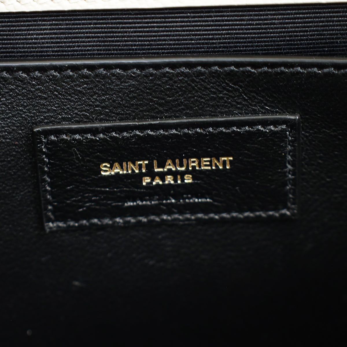YSL Blanc Vintage Kate Tassel Medium Shoulder Bag