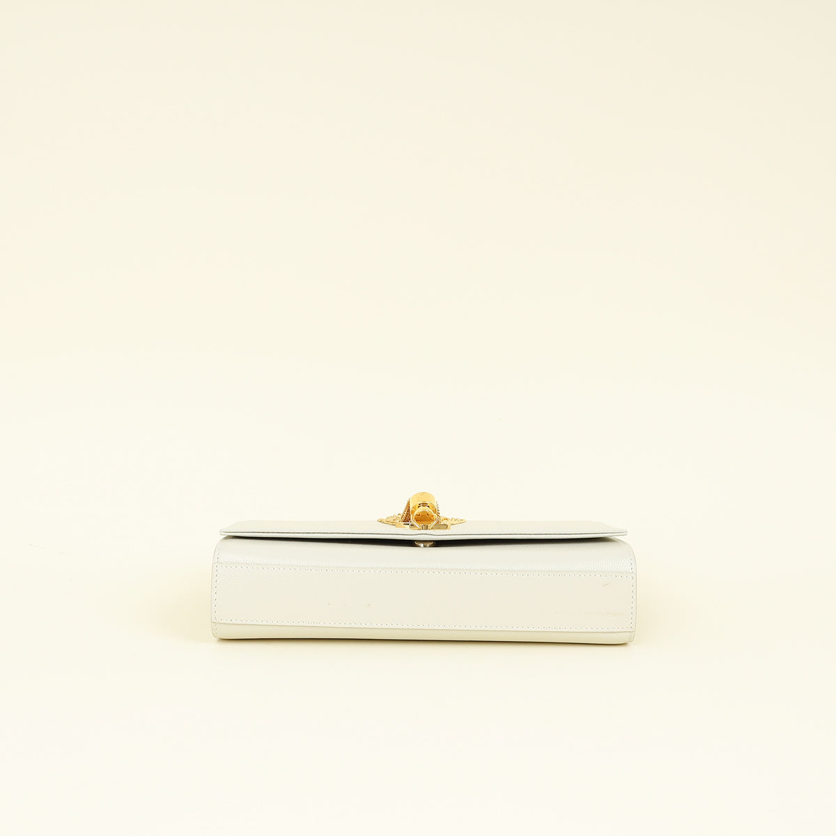 YSL Blanc Vintage Kate Tassel Medium Shoulder Bag
