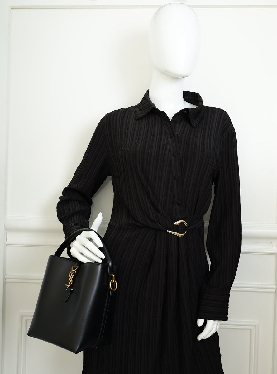 YSL Black Le 37 Bucket Bag