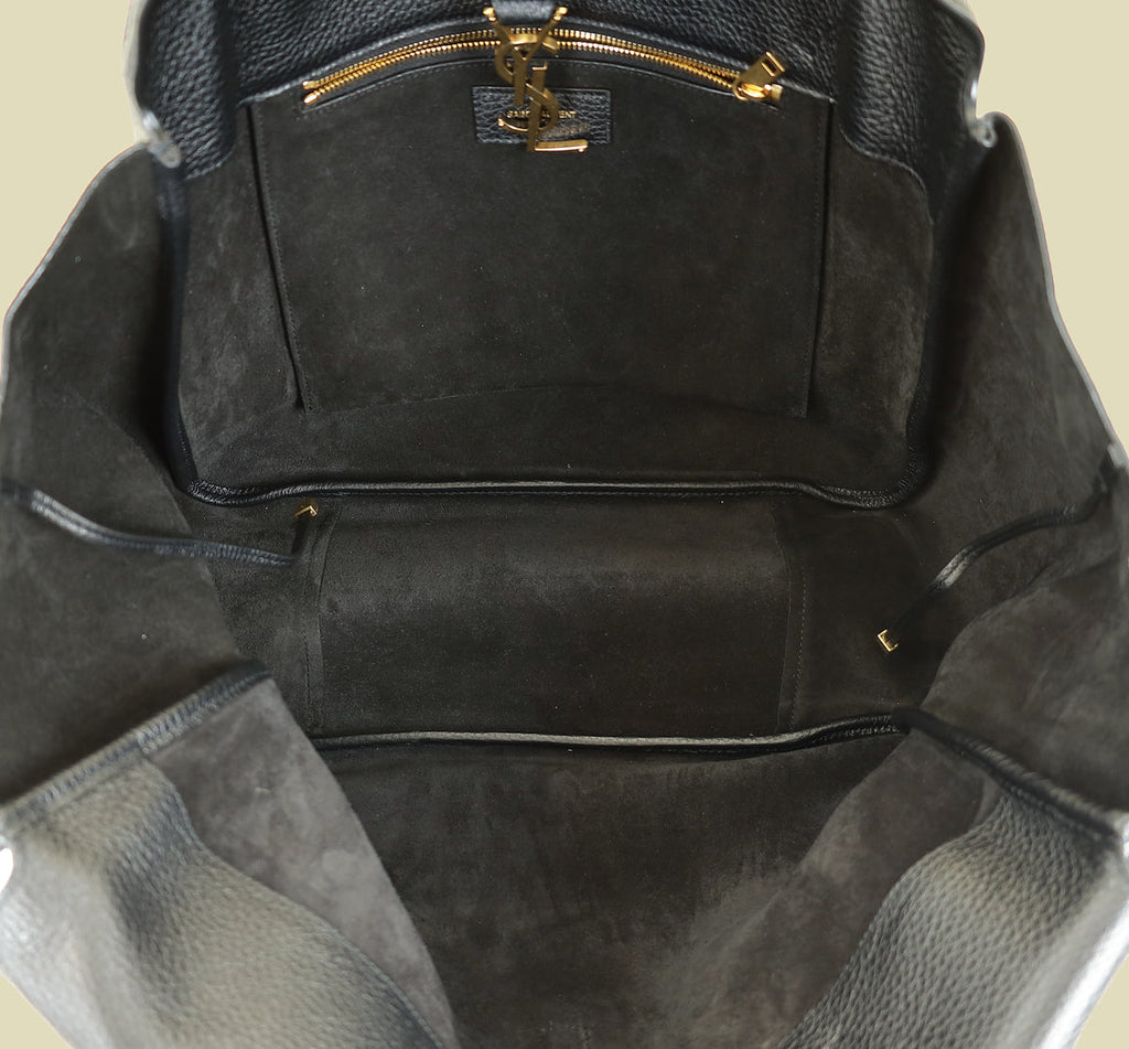 YSL Black Le 5 à 7 Bea Tote Bag