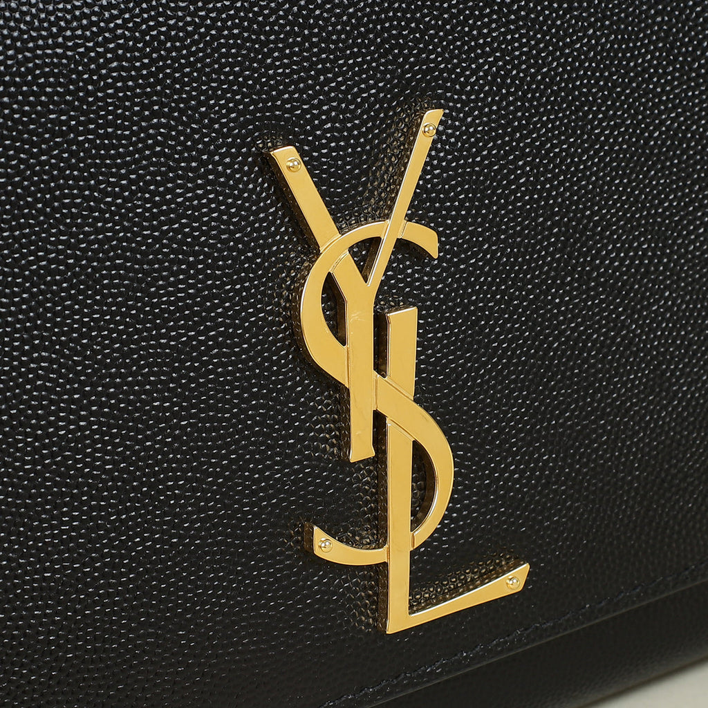 YSL Black Kate Chain Medium Shoulder Bag
