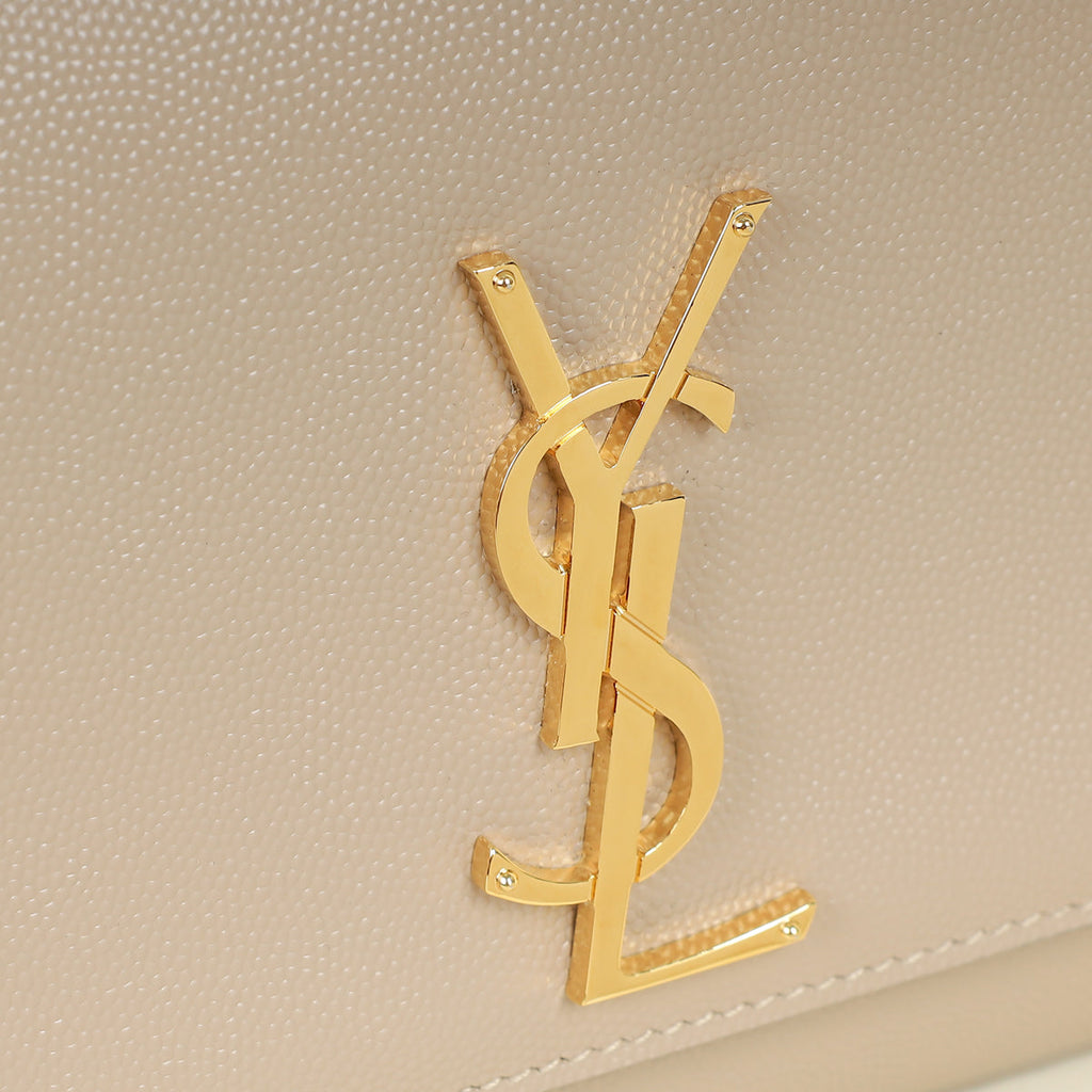 YSL Beige Kate Chain Medium Shoulder Bag