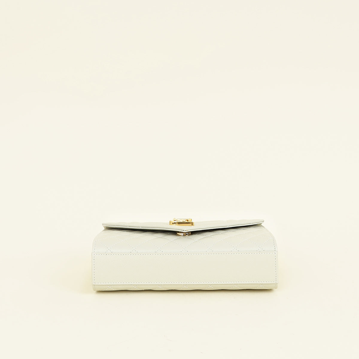 YSL Blanc Vintage Mix Quilt Envelope Small Shoulder Bag