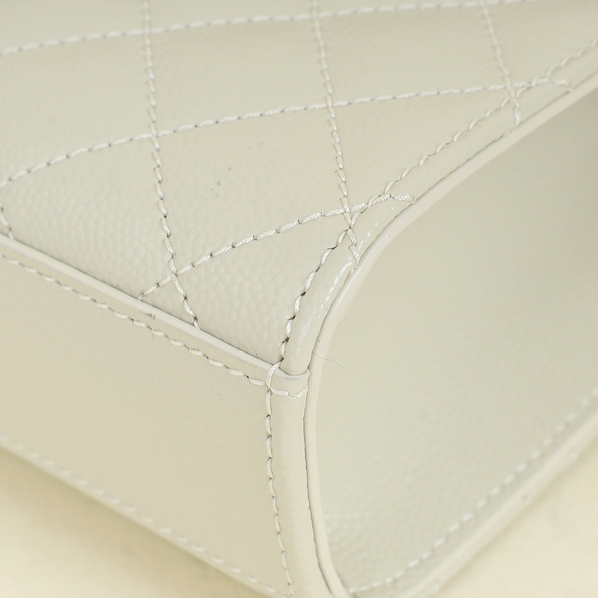 YSL Blanc Vintage Mix Quilt Envelope Small Shoulder Bag