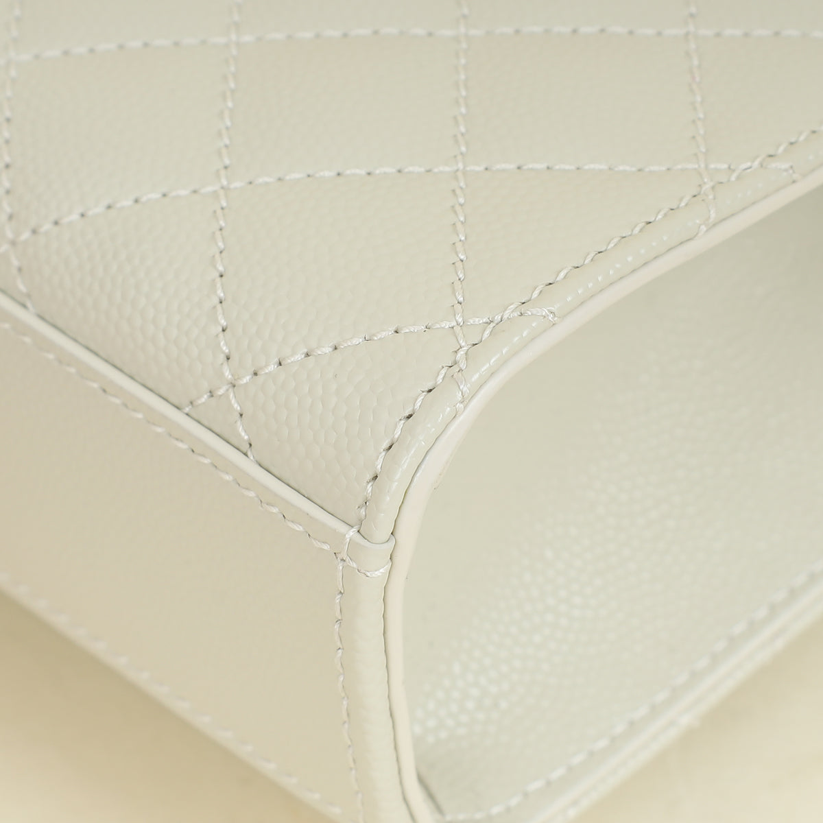 YSL Blanc Vintage Mix Quilt Envelope Small Shoulder Bag